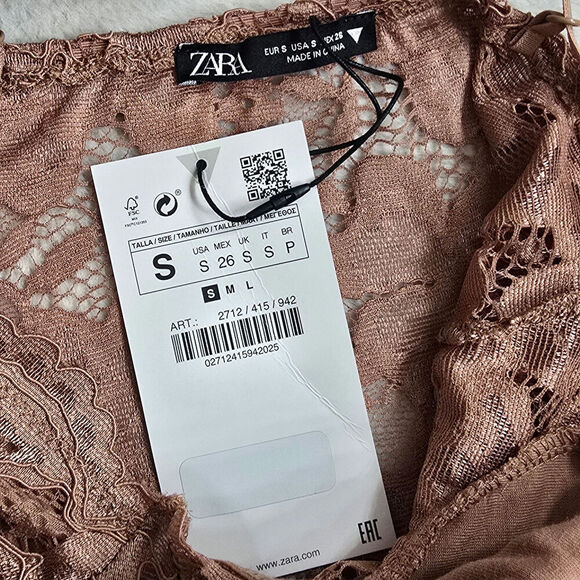 NWT Sexy Blush Lace Tank Bodysuit Sz. Small - Picture 4 of 6